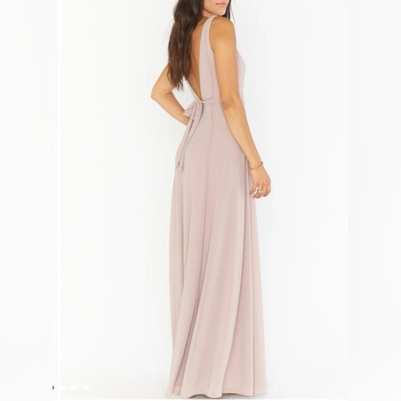 Show Me Your Mumu Jenn Maxi Dress in a Blush Pink - Picture 3 of 9